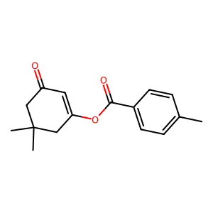 5,5-Dimethyl-3-oxo-1-cyclohexenyl 4-methylbenzenecarboxylate structure