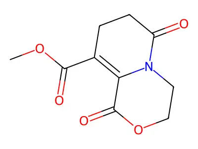 Methyl 1,6-dioxo-1,3,4,6,7,8-hexahydropyrido[2,1-c][1,4]oxazine-9-carboxylate structure