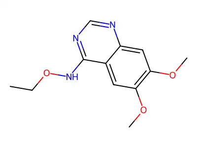 N-ethoxy-6,7-dimethoxyquinazolin-4-amine structure