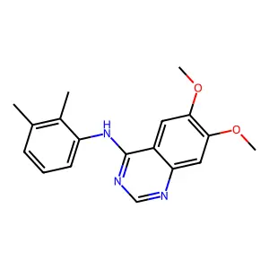 N-(2,3-dimethylphenyl)-6,7-dimethoxyquinazolin-4-amine structure