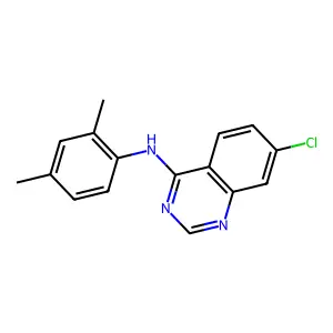 7-chloro-N-(2,4-dimethylphenyl)quinazolin-4-amine structure