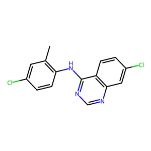 7-chloro-N-(4-chloro-2-methylphenyl)quinazolin-4-amine structure