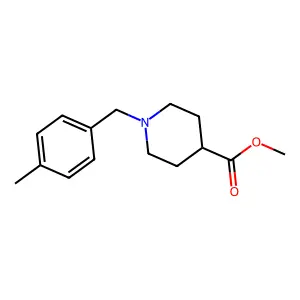 Methyl 1-(4-methylbenzyl)-4-piperidinecarboxylate structure