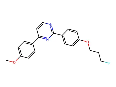 2-[4-(3-Fluoropropoxy)phenyl]-4-(4-methoxyphenyl)pyrimidine structure