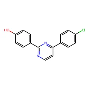 4-[4-(4-Chlorophenyl)-2-pyrimidinyl]benzenol structure