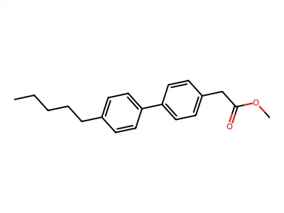 Methyl 2-(4'-pentyl[1,1'-biphenyl]-4-yl)acetate structure