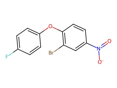 2-Bromo-1-(4-fluorophenoxy)-4-nitrobenzene structure