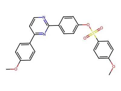 4-[4-(4-Methoxyphenyl)-2-pyrimidinyl]phenyl 4-methoxybenzenesulfonate structure