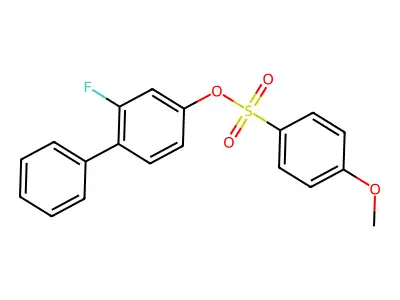2-Fluoro[1,1'-biphenyl]-4-yl 4-methoxybenzenesulfonate structure