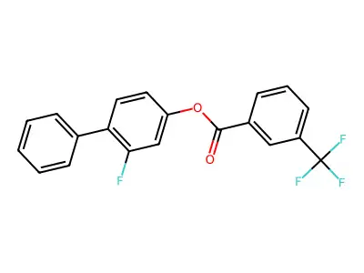 2-Fluoro[1,1'-biphenyl]-4-yl 3-(trifluoromethyl)benzenecarboxylate structure
