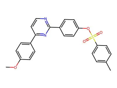 4-[4-(4-Methoxyphenyl)-2-pyrimidinyl]phenyl 4-methylbenzenesulfonate structure