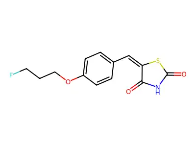 5-[[4-(3-Fluoropropoxy)phenyl]methylidene]-1,3-thiazolidine-2,4-dione structure