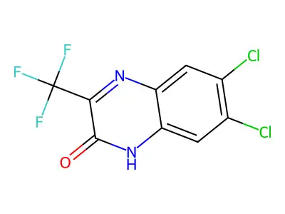 6,7-Dichloro-3-(trifluoromethyl)quinoxalin-2(1H)-one structure
