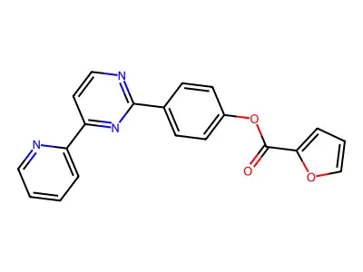 4-[4-(2-Pyridinyl)-2-pyrimidinyl]phenyl 2-furoate structure