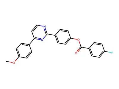 4-[4-(4-Methoxyphenyl)-2-pyrimidinyl]phenyl 4-fluorobenzenecarboxylate structure