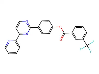 4-[4-(2-Pyridinyl)-2-pyrimidinyl]phenyl 3-(trifluoromethyl)benzenecarboxylate structure