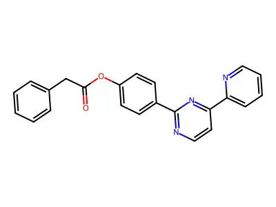 4-[4-(2-Pyridinyl)-2-pyrimidinyl]phenyl 2-phenylacetate structure