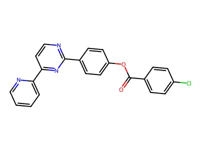 4-[4-(2-Pyridinyl)-2-pyrimidinyl]phenyl 4-chlorobenzenecarboxylate structure