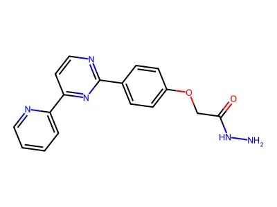 2-{4-[4-(2-Pyridinyl)-2-pyrimidinyl]phenoxy}acetohydrazide structure
