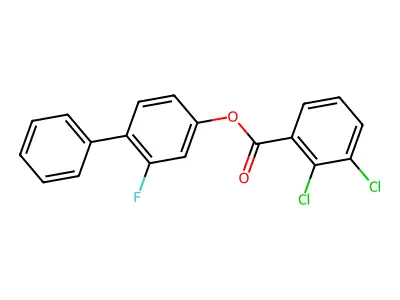2-Fluoro[1,1'-biphenyl]-4-yl 2,3-dichlorobenzenecarboxylate structure