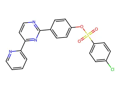 4-[4-(2-Pyridinyl)-2-pyrimidinyl]phenyl 4-chlorobenzenesulfonate structure