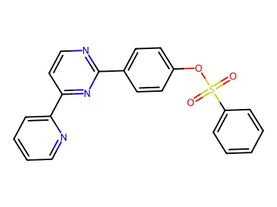 4-[4-(2-Pyridinyl)-2-pyrimidinyl]phenyl benzenesulfonate structure