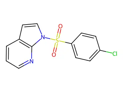 1-[(4-chlorophenyl)sulfonyl]-1H-pyrrolo[2,3-b]pyridine structure
