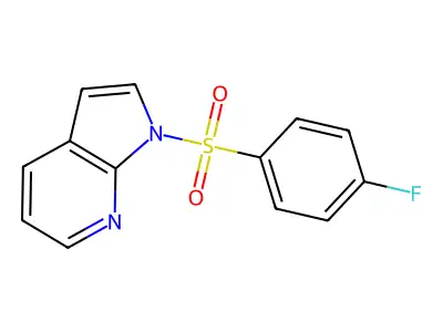 1-[(4-fluorophenyl)sulfonyl]-1H-pyrrolo[2,3-b]pyridine structure