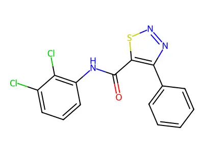 N-(2,3-dichlorophenyl)-4-phenyl-1,2,3-thiadiazole-5-carboxamide structure