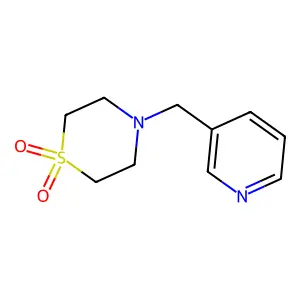 4-(吡啶-3-基甲基)硫代吗啉-1,1-二氧化物 structure