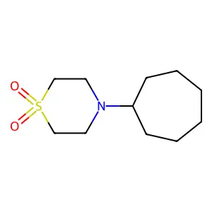 4-环庚基硫吗啉1,1-二氧化物 structure