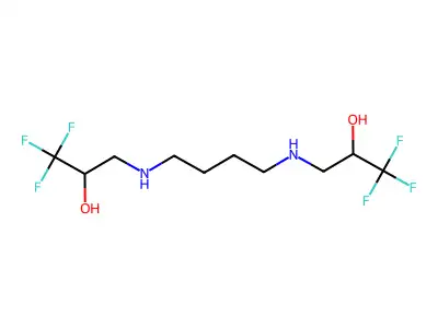 1,1,1-trifluoro-3-({4-[(3,3,3-trifluoro-2-hydroxypropyl)amino]butyl}amino)-2-propanol structure