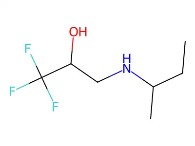 3-(Sec-butylamino)-1,1,1-trifluoro-2-propanol structure