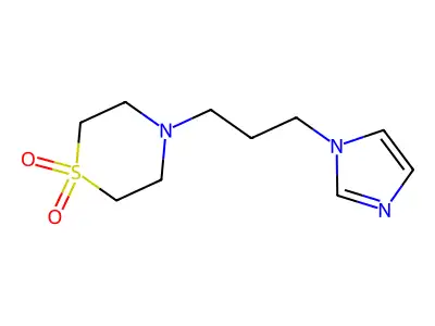 4-(3-Imidazol-1-ylpropyl)-1,4-thiazinane 1,1-dioxide structure