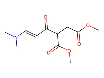 1,4-Dimethyl 2-[3-(dimethylamino)prop-2-enoyl]butanedioate structure