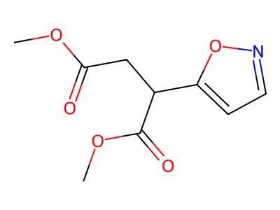 Dimethyl 2-(5-isoxazolyl)succinate structure