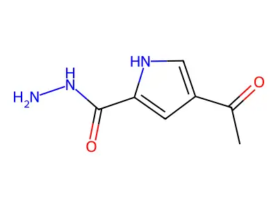 4-acetyl-1H-pyrrole-2-carbohydrazide structure