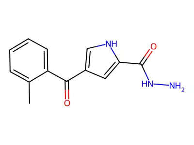 4-(2-methylbenzoyl)-1H-pyrrole-2-carbohydrazide structure