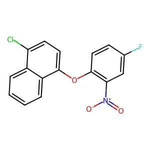 1-Chloro-4-(4-fluoro-2-nitrophenoxy)naphthalene structure