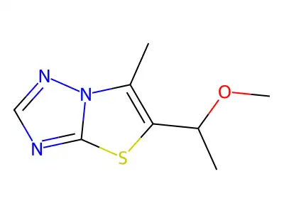 5-(1-Methoxyethyl)-6-methyl-[1,2,4]triazolo[3,2-b][1,3]thiazole structure
