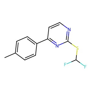 Difluoromethyl 4-(4-methylphenyl)-2-pyrimidinyl sulfide structure