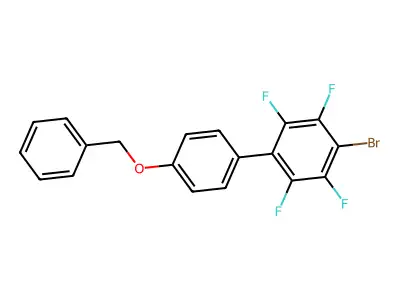 1-Bromo-2,3,5,6-tetrafluoro-4-(4-phenylmethoxyphenyl)benzene structure