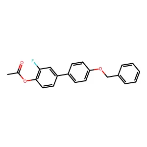 4'-(Benzyloxy)-3-fluoro[1,1'-biphenyl]-4-yl acetate structure