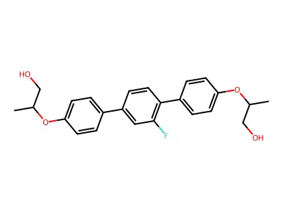 Bis-1,4-(4-{2-phenoxy-1-propanol])-2-fluorobenzene structure