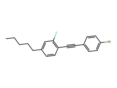 1-[2-(4-Bromophenyl)ethynyl]-2-fluoro-4-pentylbenzene structure