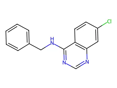 N-benzyl-7-chloroquinazolin-4-amine structure