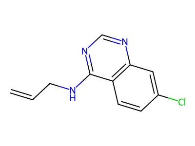 N-allyl-7-chloro-4-quinazolinamine structure