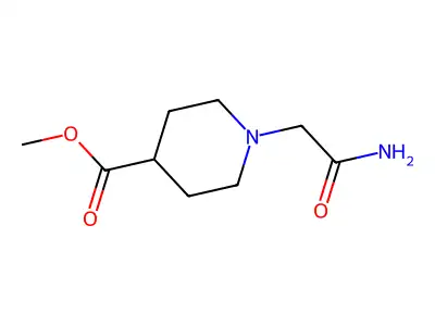 Methyl 1-(2-amino-2-oxoethyl)-4-piperidinecarboxylate structure
