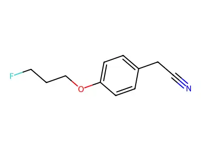 2-[4-(3-Fluoropropoxy)phenyl]acetonitrile structure