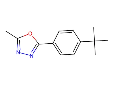 2-(4-Tert-butylphenyl)-5-methyl-1,3,4-oxadiazole structure